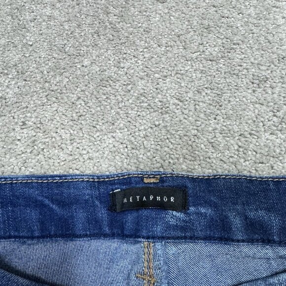 Metaphor Jeans Blue Distressed Skinny Pockets Women’s Size 10 - Picture 11 of 13